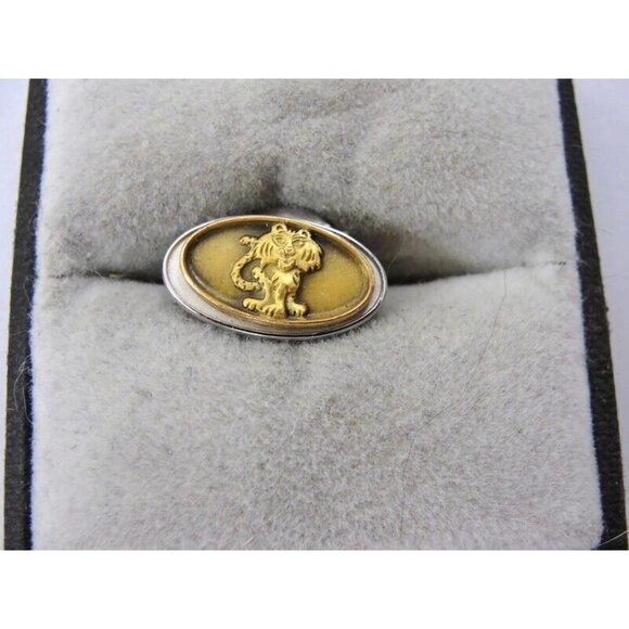 Tiger Cub 1/10 10K Yellow Gold Filled Tie Tack Lapel Pin Necktie Suit Vintage - Picture 7 of 15